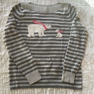 LOFT polar bear sweater, M, GUC